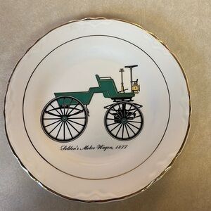Vintage Plate, The Sabina Line, "Selden's Motor Wagon, 1877", USA